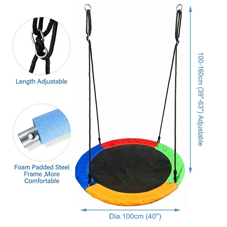 Safe Durable Easy Install Oxford Kids Swing Seat for Outdoor Playground or Backyard Play