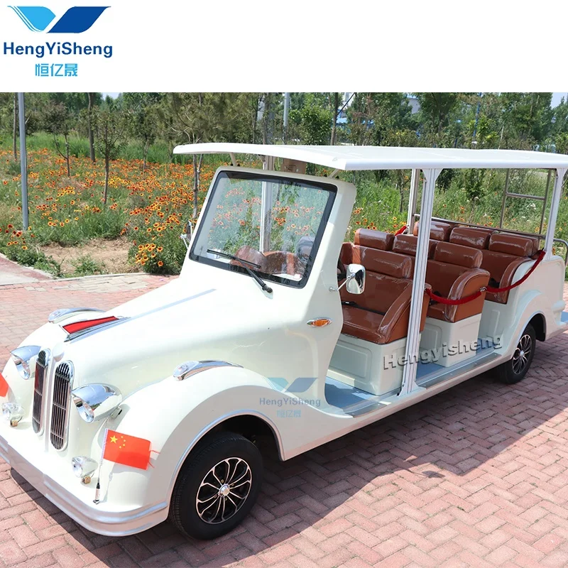 Factory Leisure Travel electric Sightseeing Classic Convertible Retro vintage car for wedding for sale
