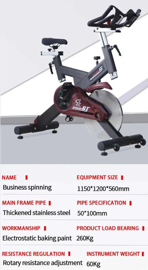 SQ FITNSS New Design Home Use Commercial Magnetic Bike Spinning Stationary Bike Indoor Fitness Spin Bike