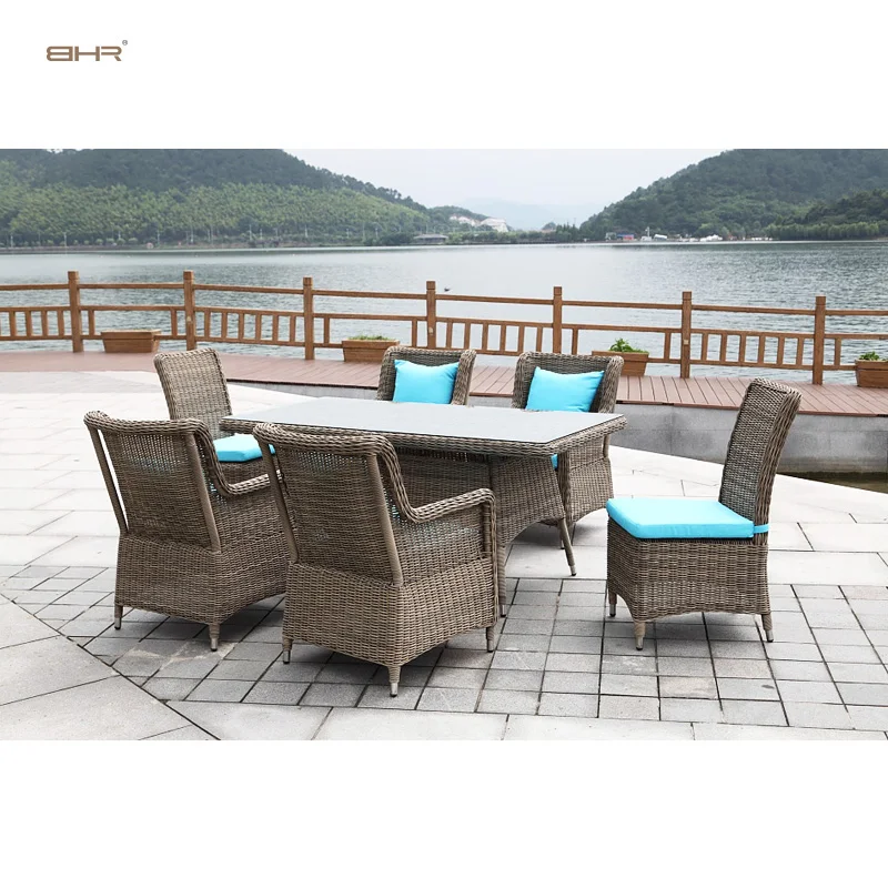 Weatherproof nontoxic durable colorfast outdoor furniture  restaurant garden rattan