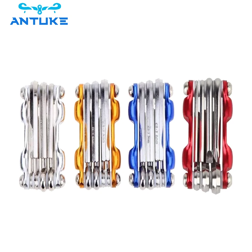 6 in 1 Bicycle Repair Tools Kit Hex Spoke Cycling Screwdrivers Tool Tyre Lever Allen Wrench