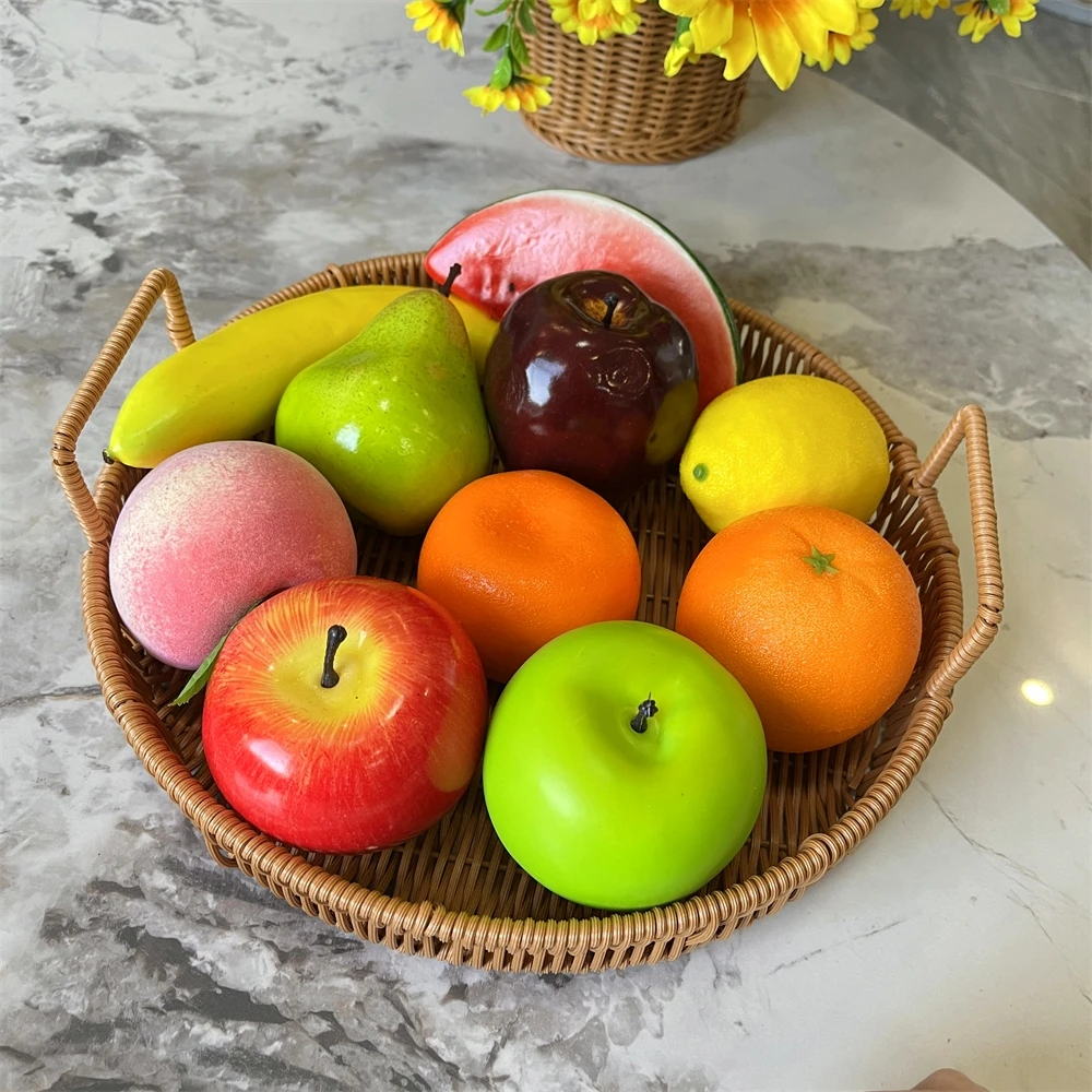 10 style Realistic Artificial Fruit Hot Selling Vegetables For Home Kitchen Party Supermarket Decor fruits Photography props