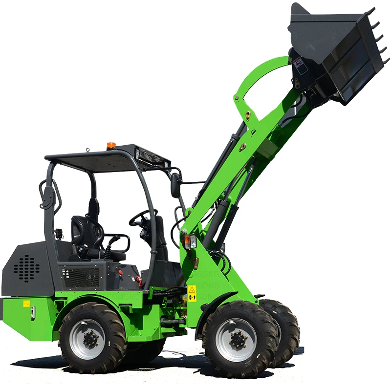 EV-04 Small Mini 4WD Electric Loader is suitable for construction sites, sandy farms, high efficiency and low cost