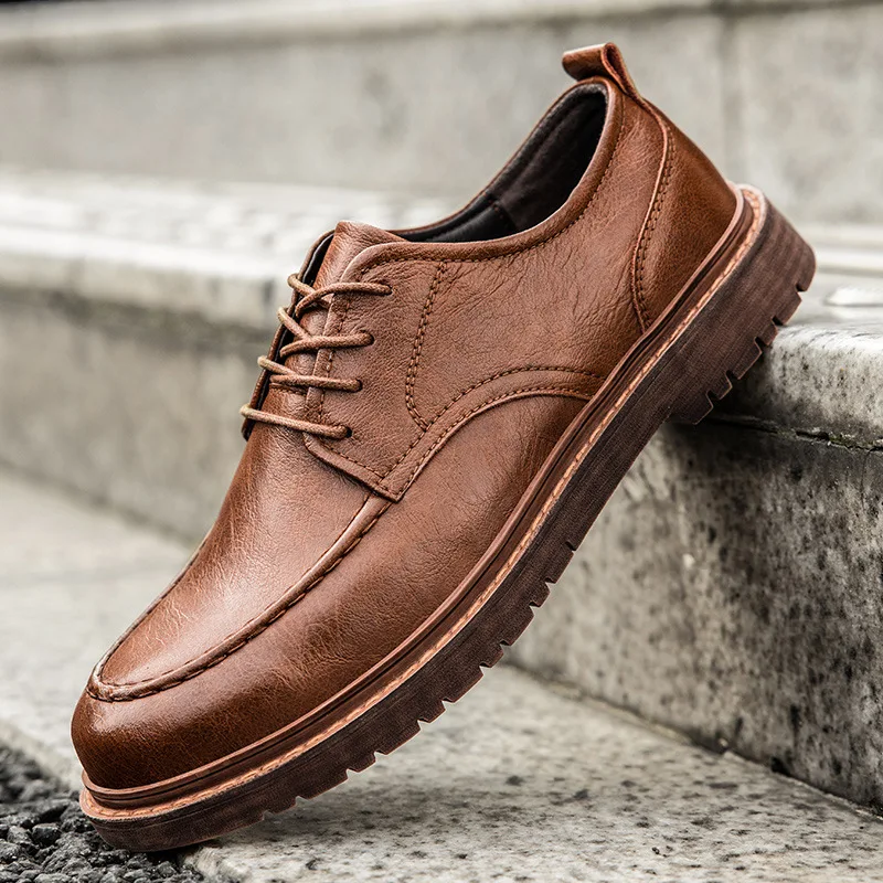 Unique Retro Style Fashion Custom Design Leather Shoe Casual Suede Flats Oxford Party Wedding Dress Shoes for Men