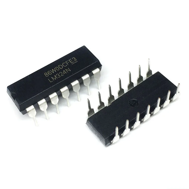 Hot Sales 4-Channel Amplifier Ic Chip Professional Power Amplifiers LM324 LM324N