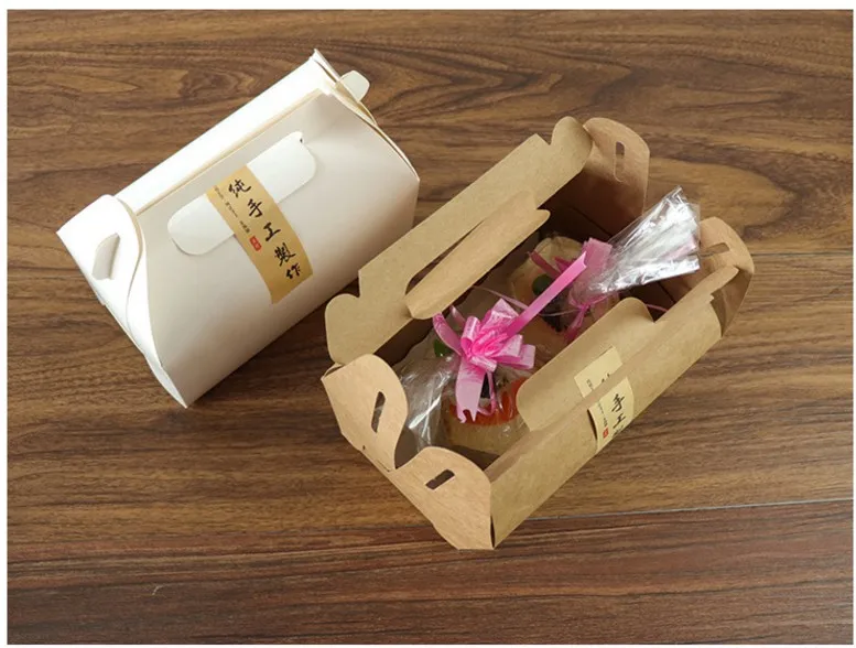 Food Grade ECO Friendly Kraft Paper Packing Boxes Stocked Restaurant Use Fast Food Packaging Take Out Fast Food Box,disposable