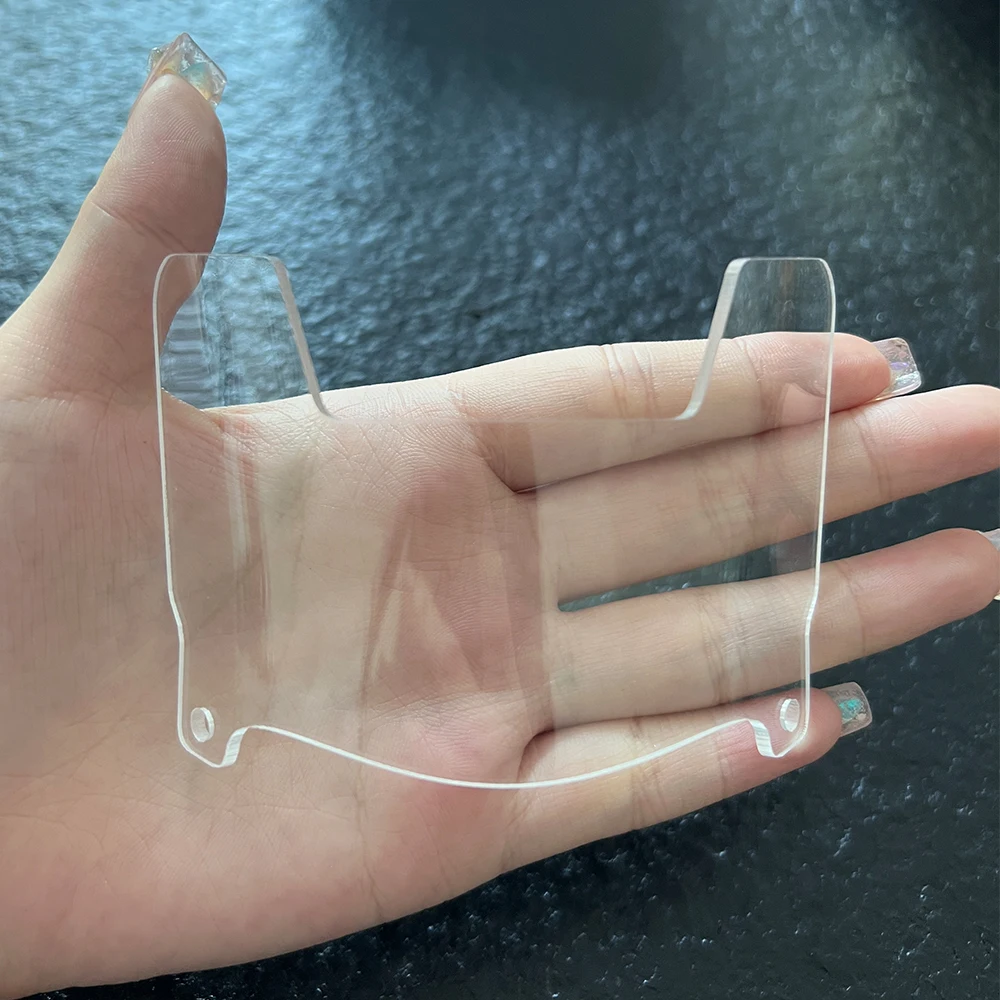 Mini Size Football Helmet Visor Smoke Silver Mini Visor with Clip