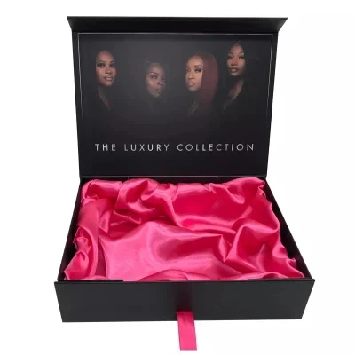 High-end Luxury Onesles Lining Satin Inside Women Custom Lingerie Packaging Boxes