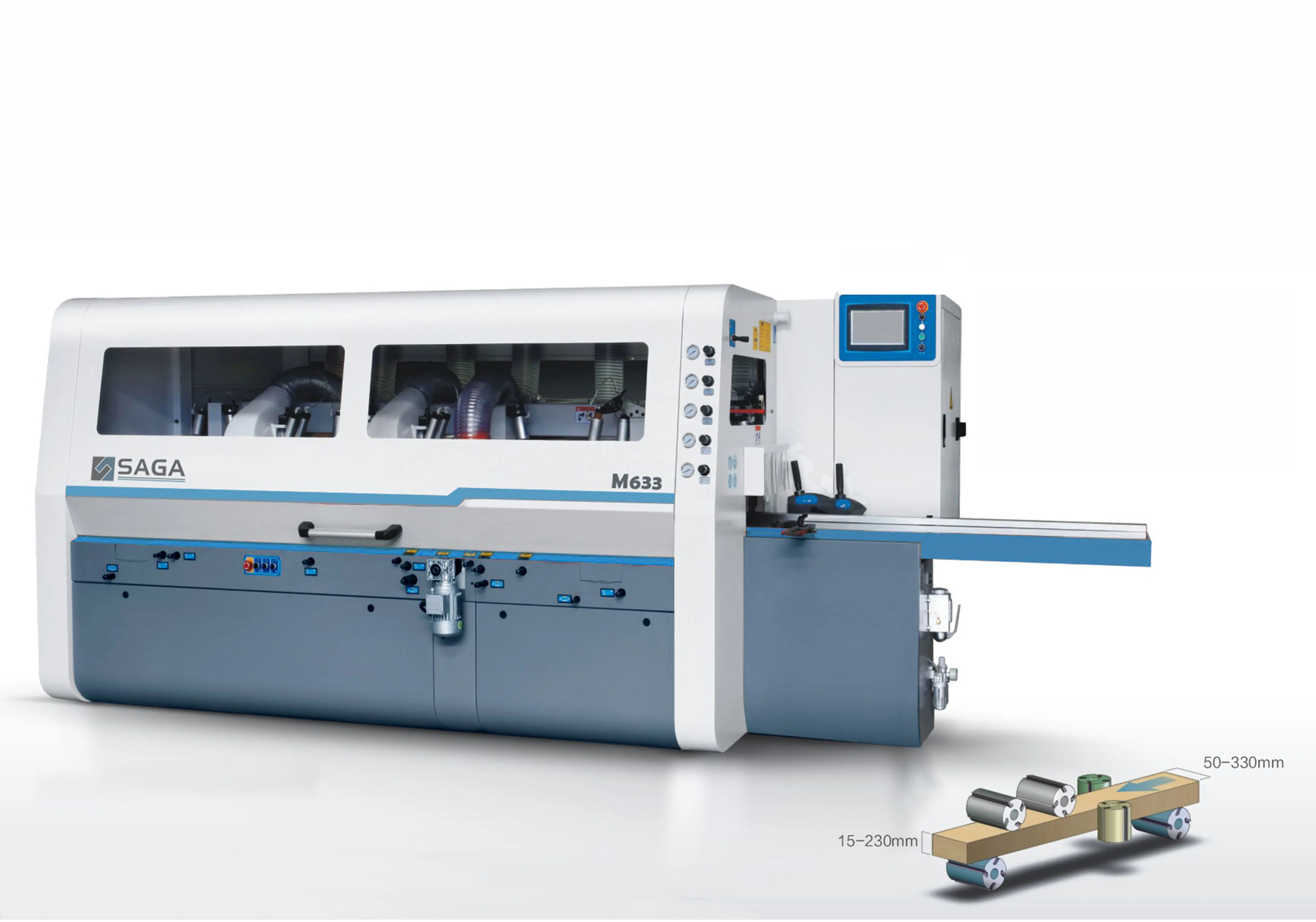 M421A fully automatic wood working machine four side moulder / four side planer