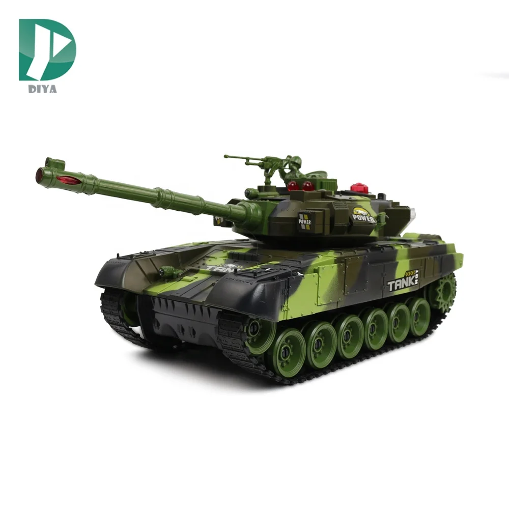 New design rc battle tank turrets can turn around in 300 degrees professional light and sound toy rc tank