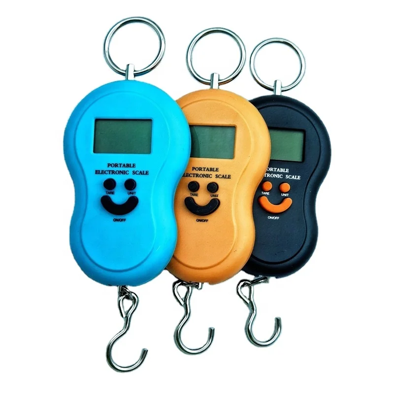 50KG Mini Digital Scale For Fishing Travel Weighting Kitchen Steelyard Hanging Electronic Hook Food Luggage Scale