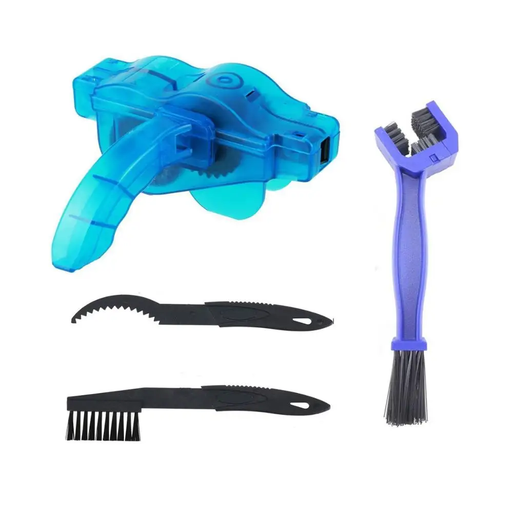
Portable Bicycle Bike Chain Washer Cleaner Tool Bike Chain Scrubber Bicycle Outdoor Clean Brush Kit 