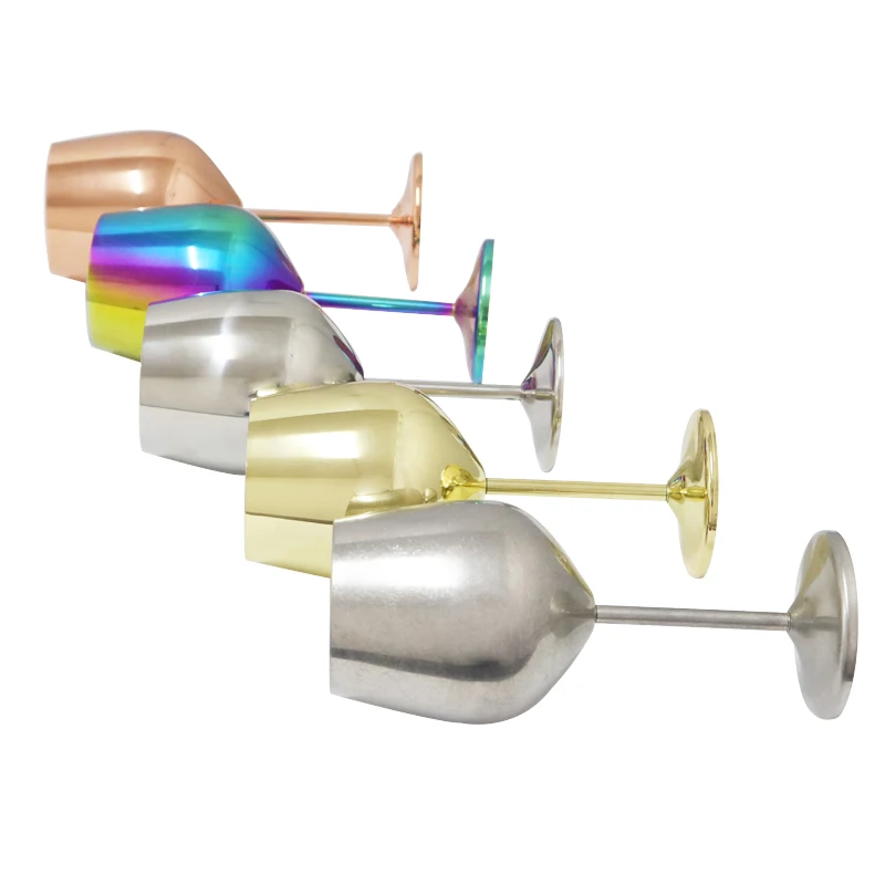 RTS Eco-Friendly Stainless Steel Wine Accessories Unique Shape Martini Glass Cup for Home and Bar Use Made from PC Material