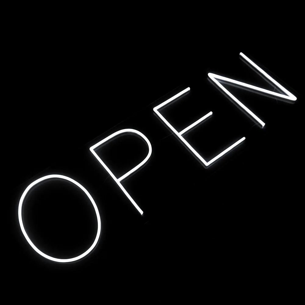 Longlu factory wholesale custom signage led flex open neon sign for bar shop