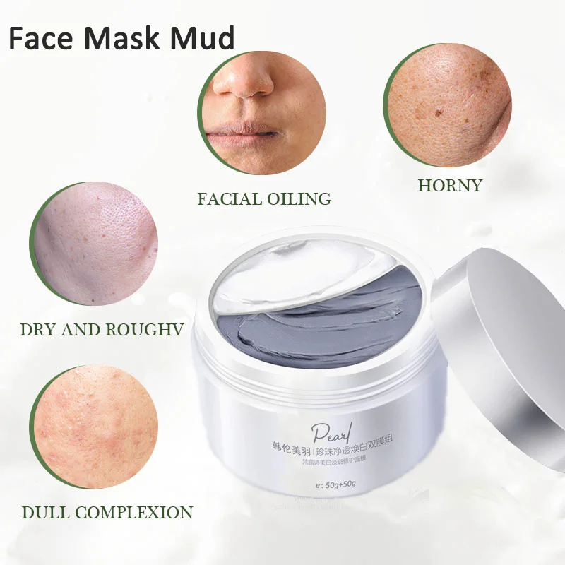 CCPT Custom Cosmetic Facial Mask  Clay Mask Bentonite Skin Care Detox Whitening  Mud Face Mask