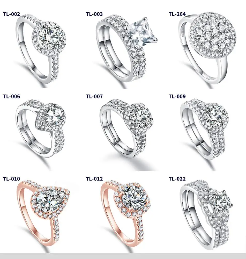 Серебряное кольцо lab grown diamond eternity 14k белое золото бриллиантовое серебро 925 пробы Китай cz