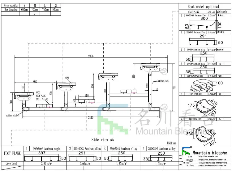 Outdoor event gym aluminum bleachers folding bleachers