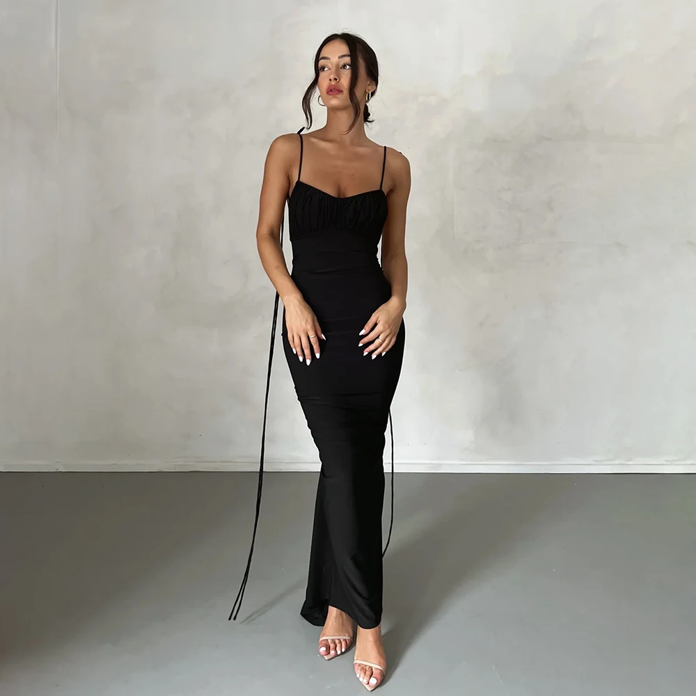 Hot Sexy Backless Jersey Stretchy Nightclub Dresses V Neck Halter Ruched Bodycon Maxi Women Casual Dresses