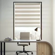 Fashion Luxury Day & Night Cassette Zebra Rainbow Blind Curtain Window Shade For Home Decor