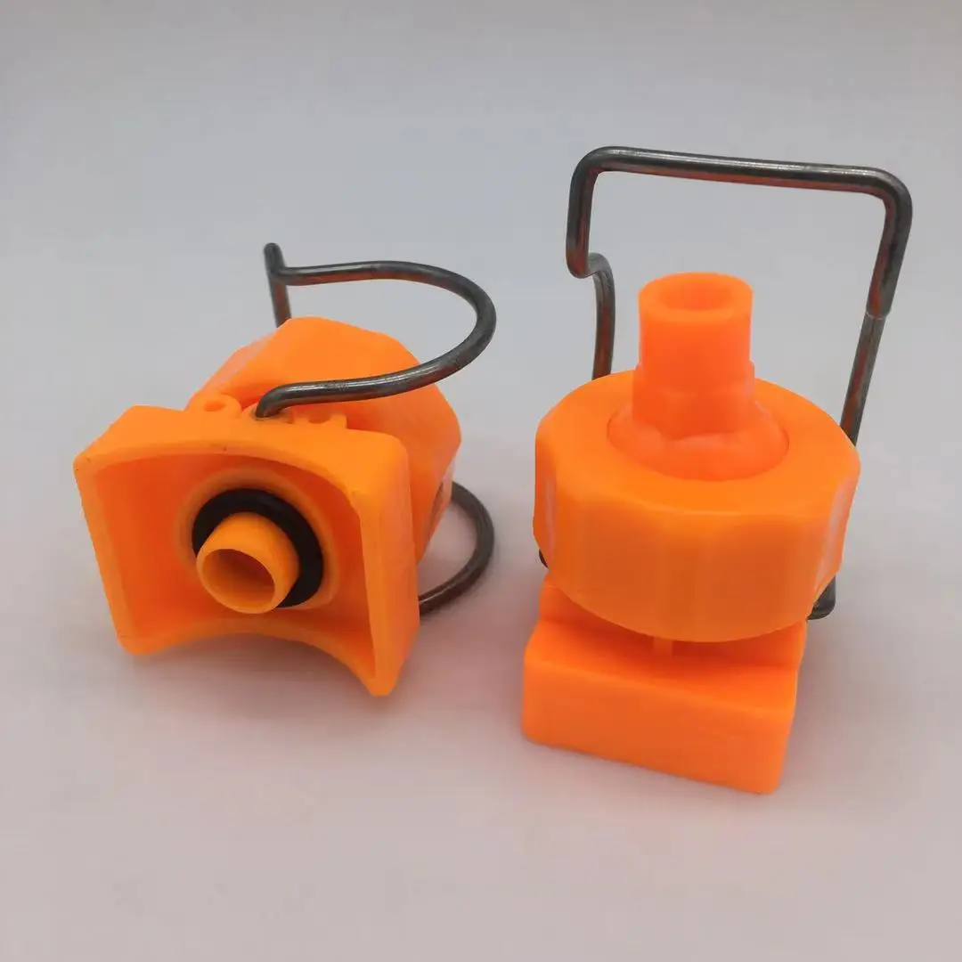 Plastic adjustable full cone quick clamp cleaning nozzle for pretreatment spraying coating line.