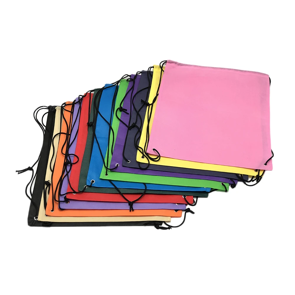 Promotional Wholesale Customized Promotional Polyester Nylon Drawstring Bag And Backpack Draw String Bag