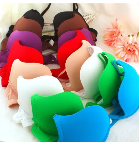Low Price Sexy Deep U shape plunge sexy bras candy colors push up multi-way wearing bras low U shape backless bra