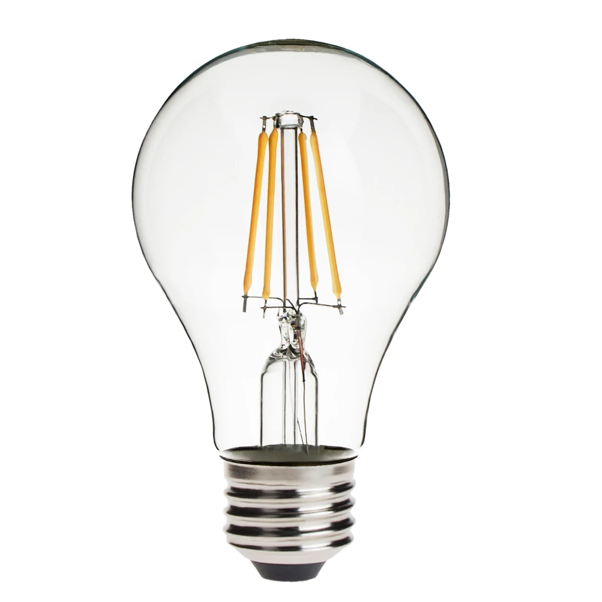 led LED filament bulb A60 FA60 4W/6W/8W China factory high quality  Christmas Day free sample E27
