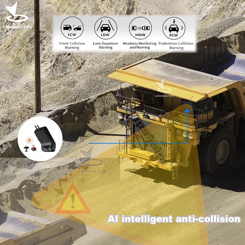 4 Channel car alarm dash camera built-in DMS ADAS GPS real time recording