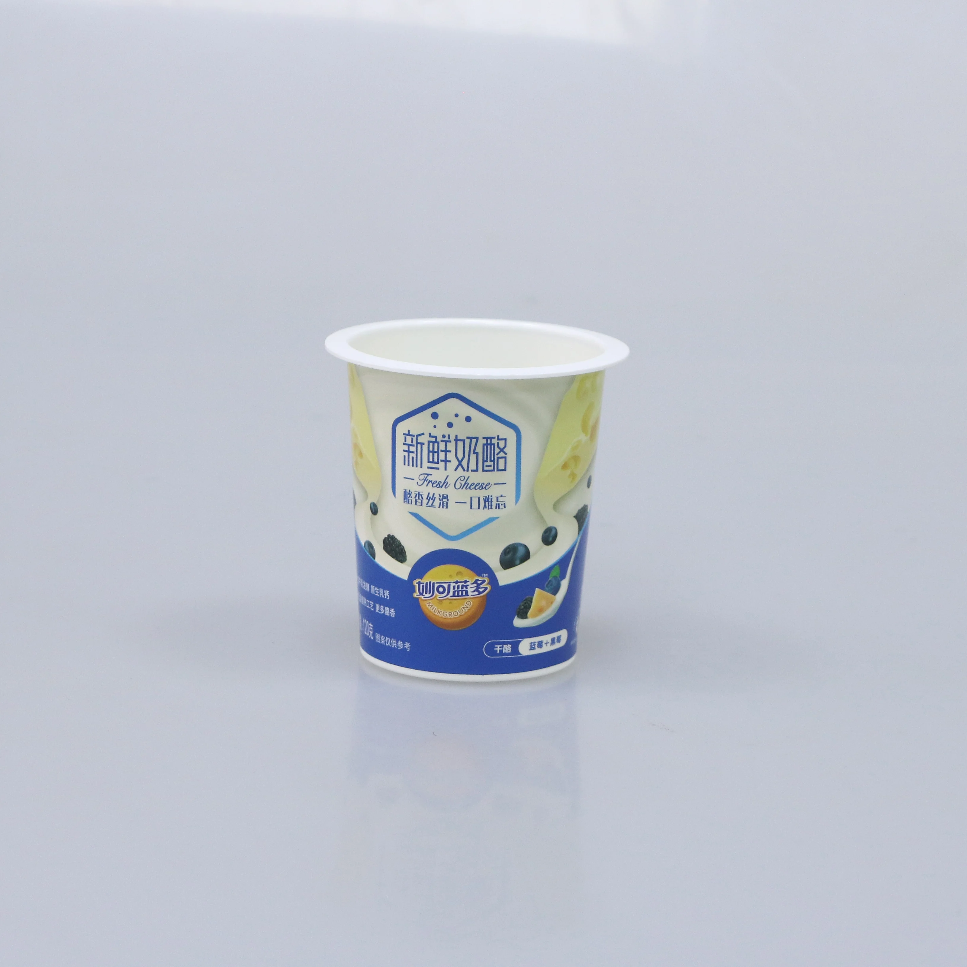 5oz Disposable Paper-Plastic Cup with PET Lid for Yogurt Packing