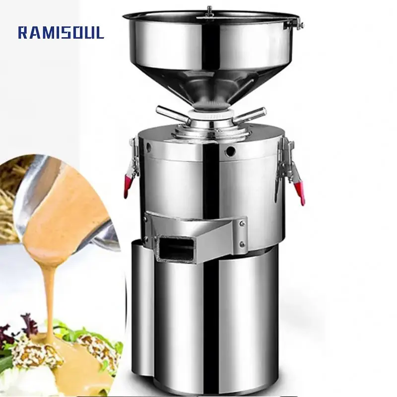 Commercial Grinding Machine Tahini Grinder Wet Colloid Mill Cocoa Peanut Butter Making Machine
