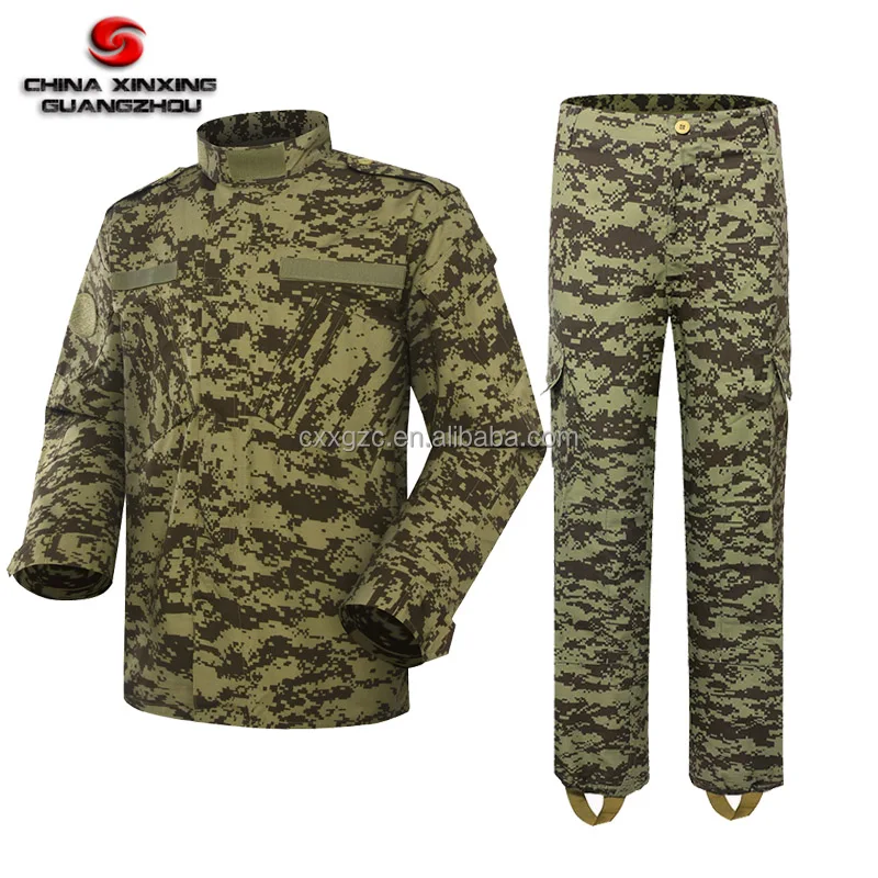 Factory custom made high colorfastness camouflage tactical training uniform