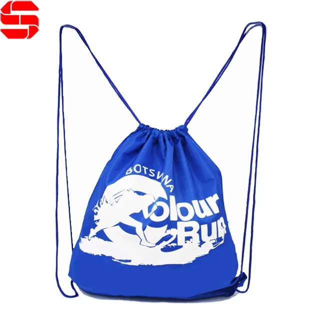 Factory Price Portable Polyester Drawstring Bag With Custom Logo