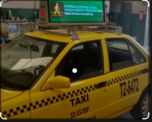 Outdoor advertising sign two double side 4g wifi p2.5 p3 p4 p5 led screen car roof taxi top led display