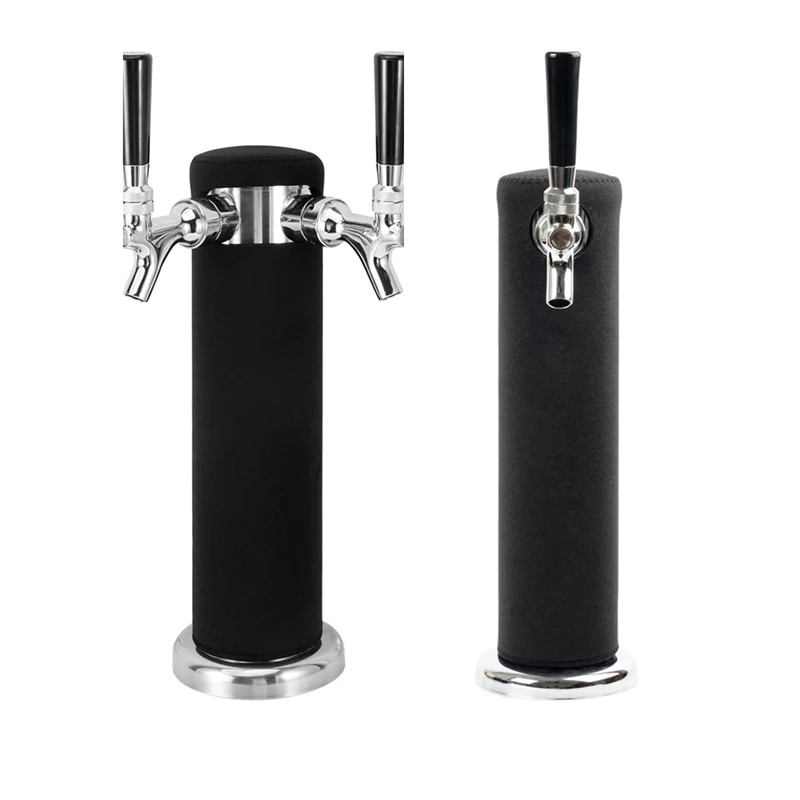 Custom Logo Neoprene Insulating Beer Tower Cover Durable Tear-proof Beer Can Sleeve Covers Dustproof Beer Tower Cooler