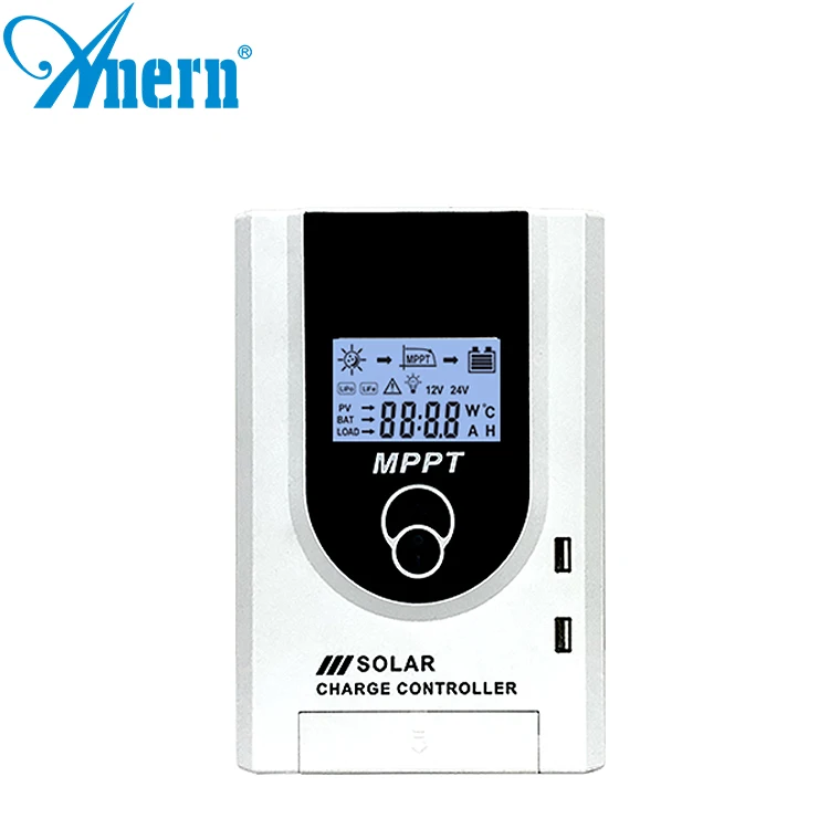 Anern new smart 10A 20A 30A Off Grid mppt hybrid solar /wind controller