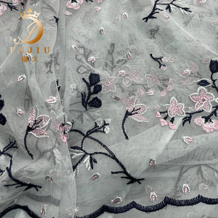2022 new style textiles tulle fabric sewing embroidery fabric