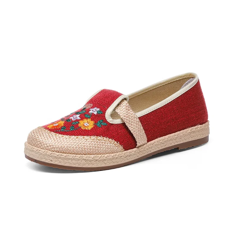 women leisure shoes Chinese traditional style new walking PVC sole light casual shoes