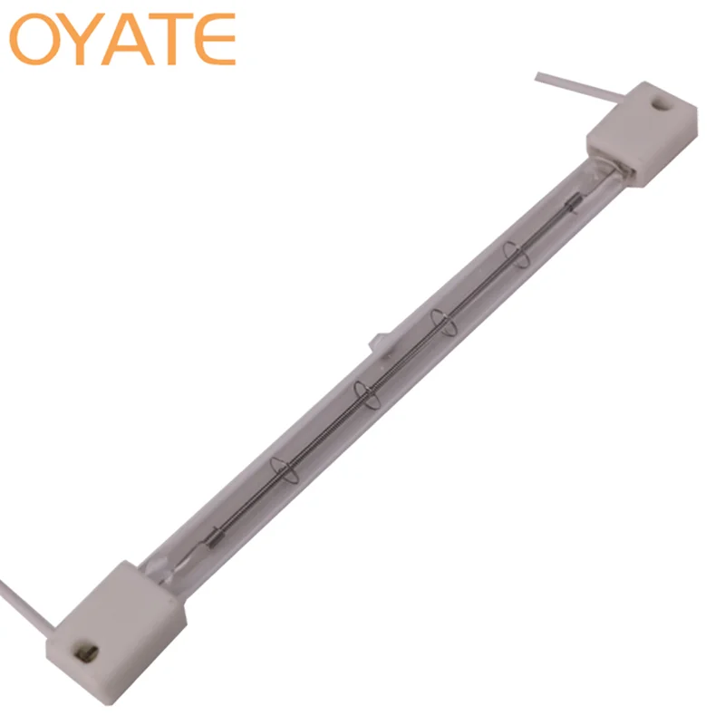 350mm 1000w 240v Heat Tube Infrared Quartz Glass Halogen Heating Lamp for Heater Drying Heating