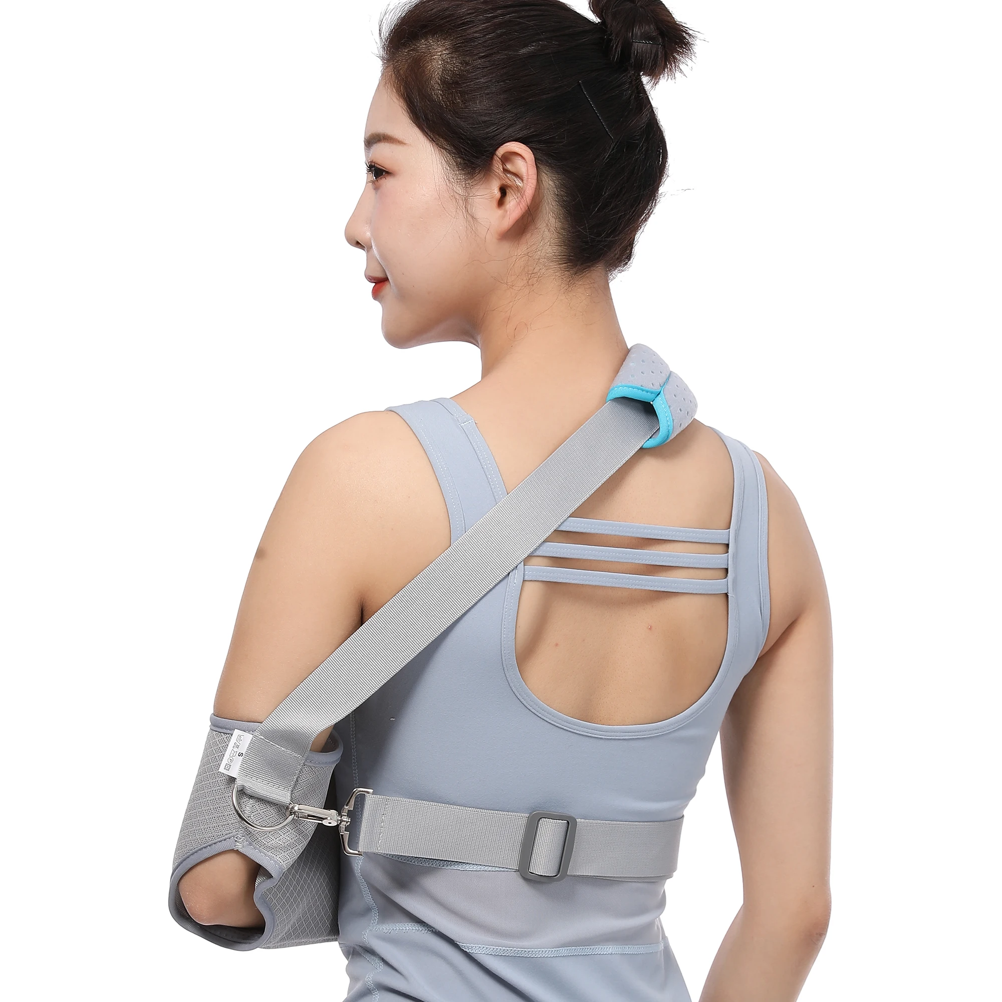 Medical Support Strap for Collar Bone Rotator Cuff Shoulder Injury Adjustable Breathable and Lightweight Immobilizer Arm Sling