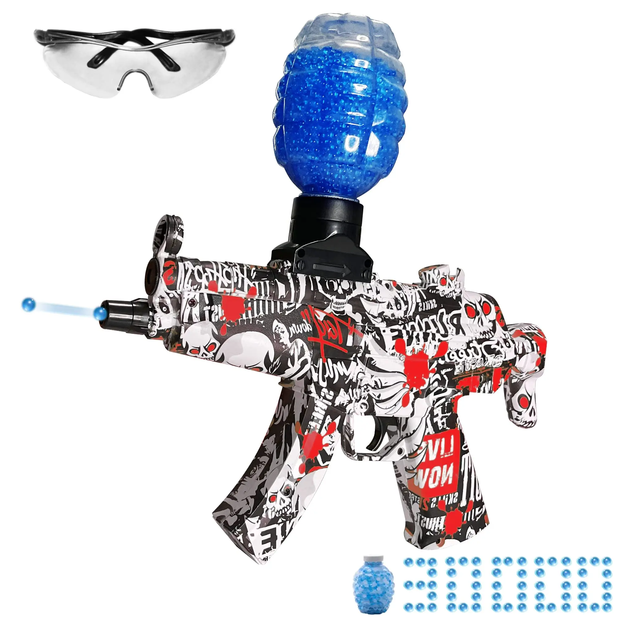 Graffiti Electric Toy Gun Children Gifts Outdoor Games Tell Water Bomb MP5 Splash Launcher Gel Gun