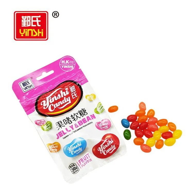 Factory Cheap Price Crispy Fruity Jelly Bean Candy