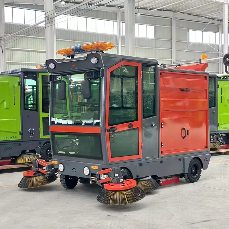 Hand Push Chinese Car Road Street Sweeper Machine Sweeping Machine Brush Floor Sweeper