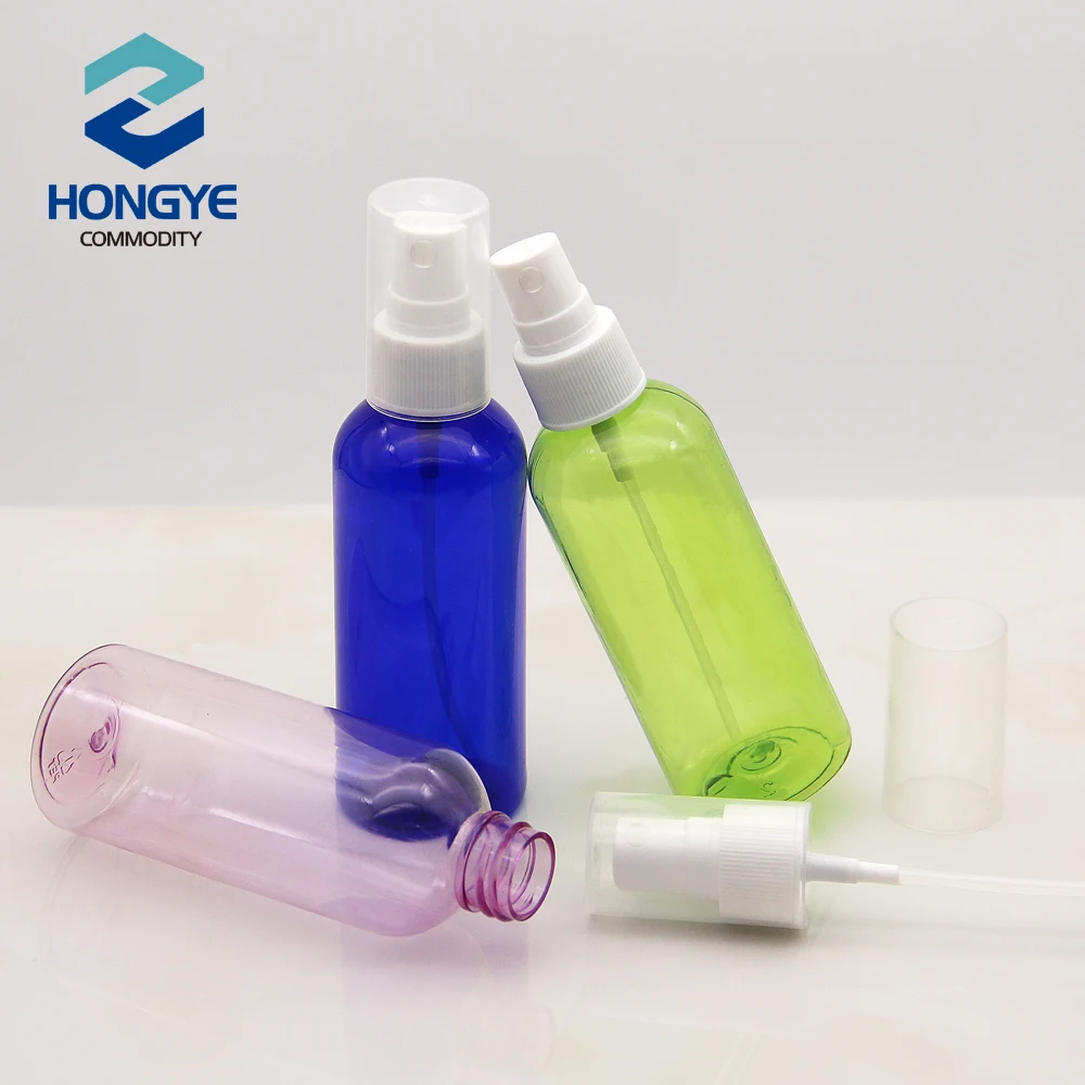 20/410 100 Ml Round Shoulder Pet Spray Bottles With Full Cover For Water/Perfume