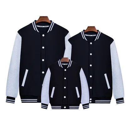 Бейсбольная куртка с логотипом на заказ для девочек и мальчиков, на весну и осень, семейные сочетающиеся бейсбольные куртки для папы, мама и я, одежда для маленьких мальчиков, пальто