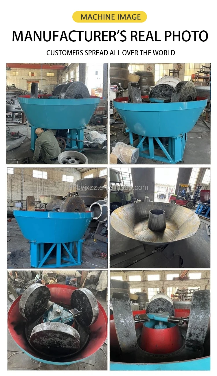2024 Factory sale wet pan mill gold milling machine for sale