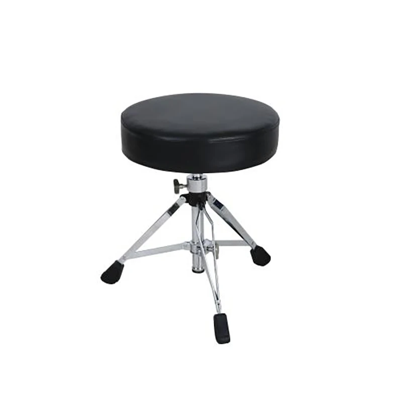 Регулируемый по высоте стул с мягкими подкладками, тяжелое барабанное сиденье с двумя скребками, противоскользящие ножки, барабанный трон