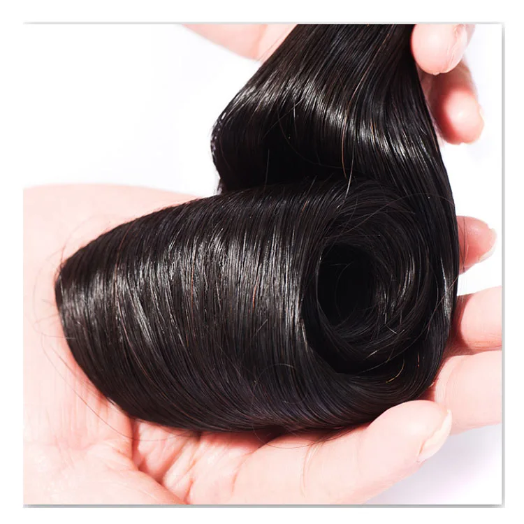 High Quality Factory Wholesale 100% Double Drawn Weft Hair Extensions Human Hair Raw Unprocessed,human hair bundles malaysia