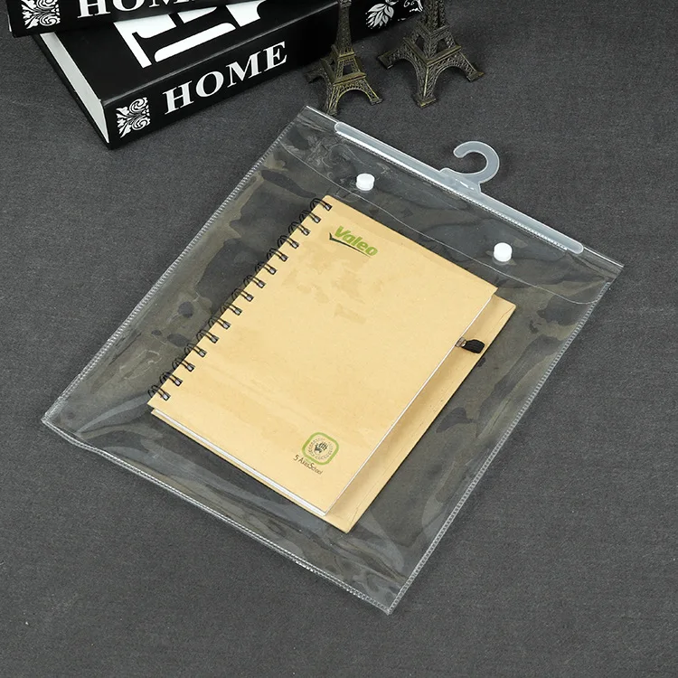 T3006 Custom Clear Eva Pvc Hanger Hook Bag Plastic Underwear Clothing Packaging Poly Bags With Hanger