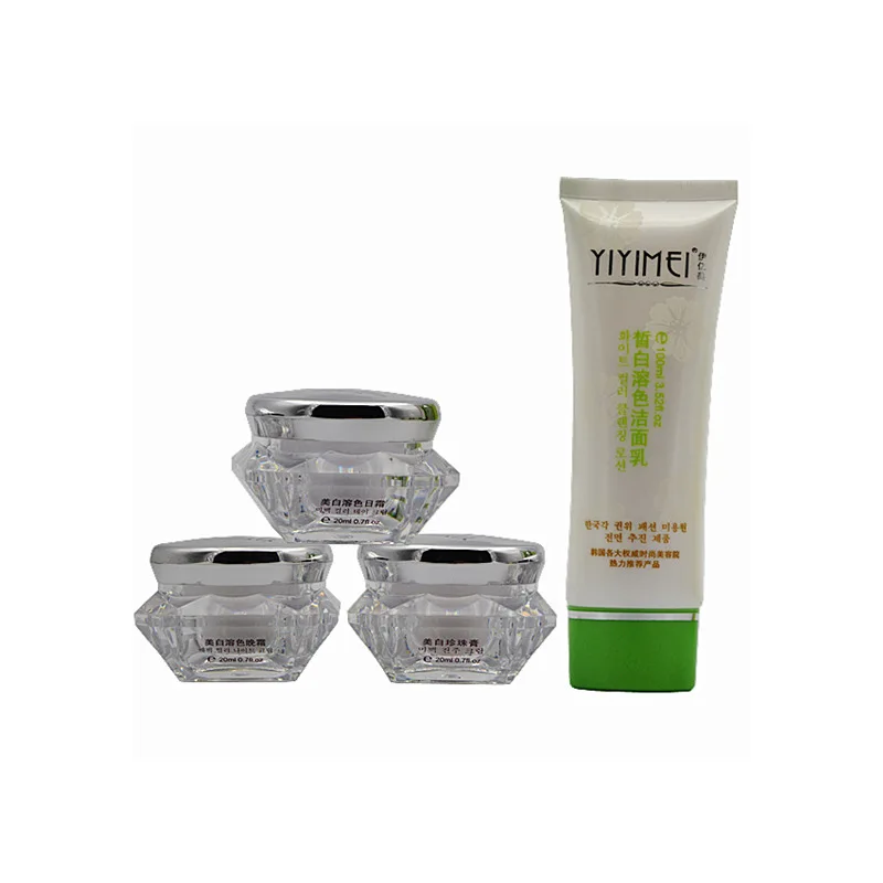 Yiyimei отбеливающая Красота кожи набор 4 в 1 омоложение косметика из четырех частей для ухода за кожей