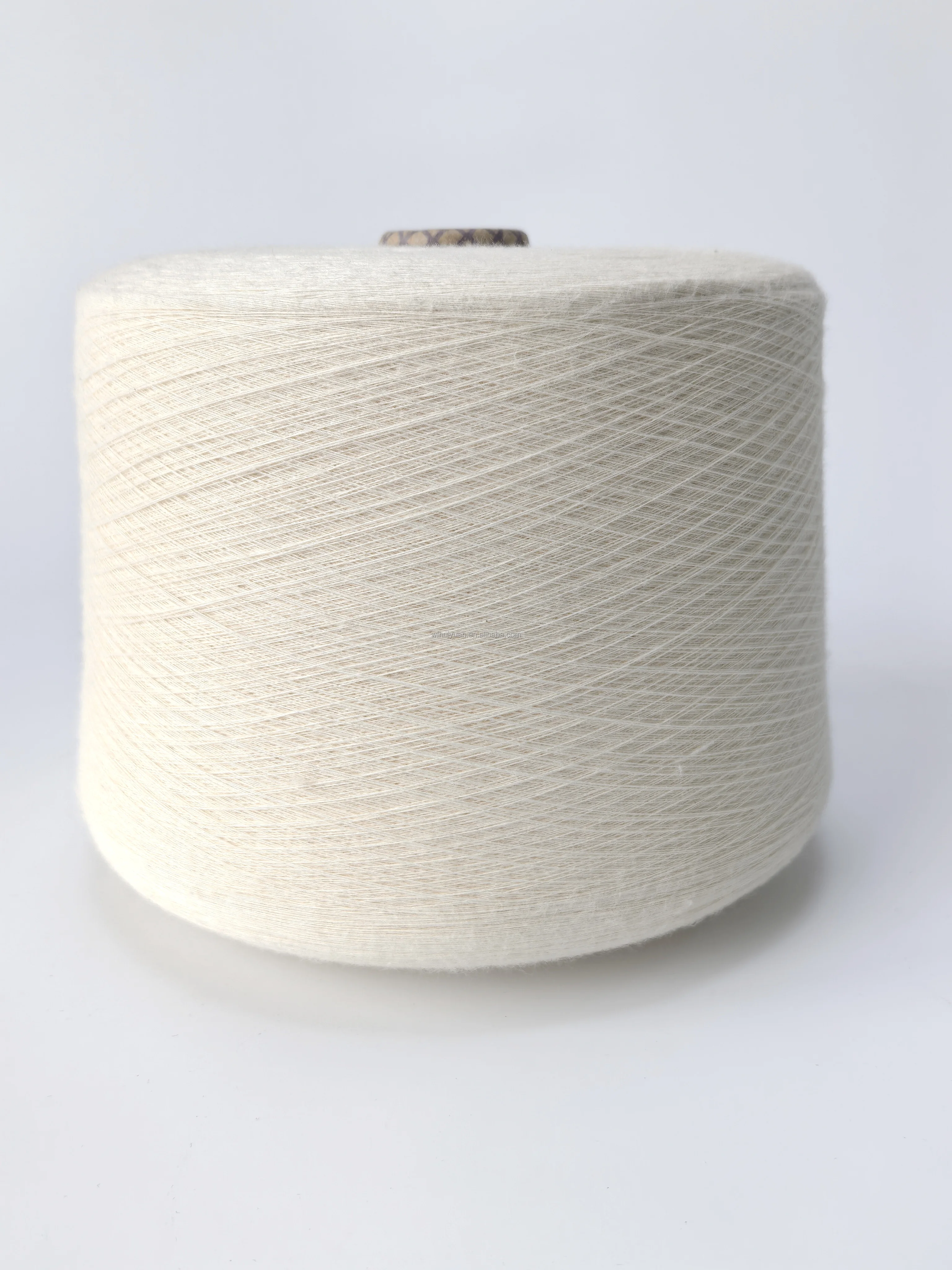 Ne26 Sustainable Eco-friendly Combed Ring Spinning GRS Certified 100% Recycle Cotton Greige Yarn  for Knitting and Weaving